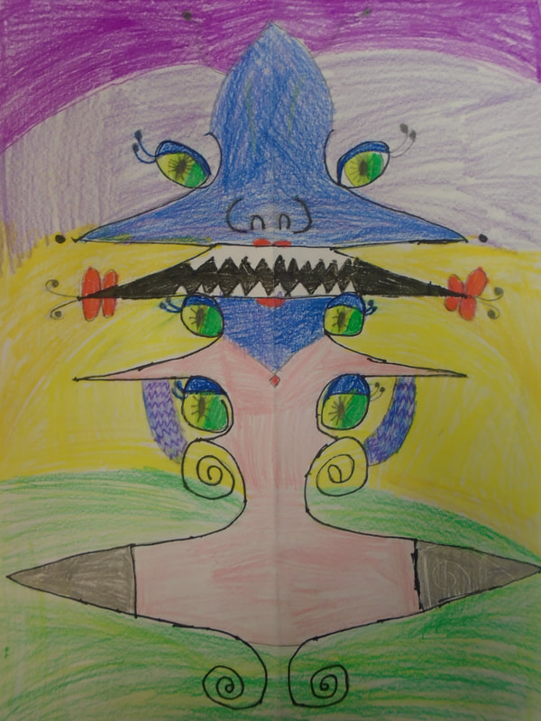Name Monster Drawing Mrs Kendall S Art Classroom